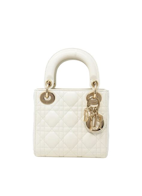 mini lady dior weiss|lady dior mini bag price.